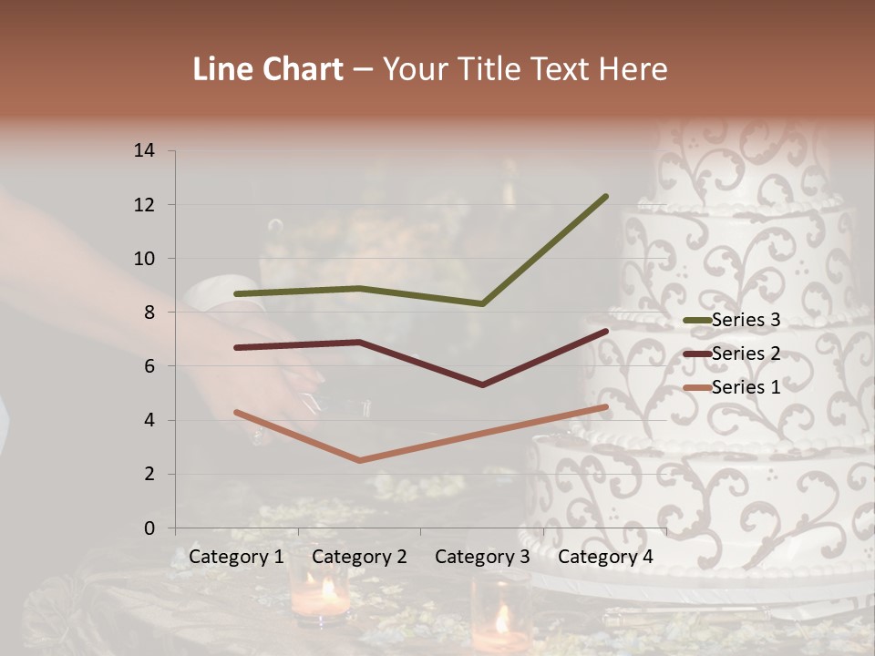 Groom Candles Swirls PowerPoint Template