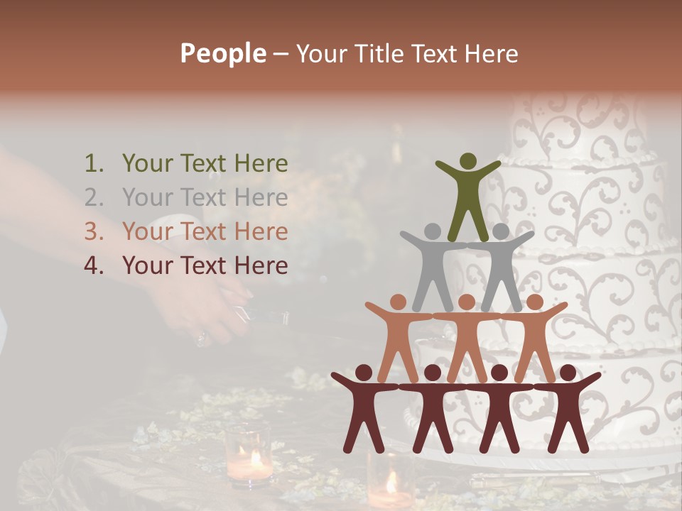 Groom Candles Swirls PowerPoint Template