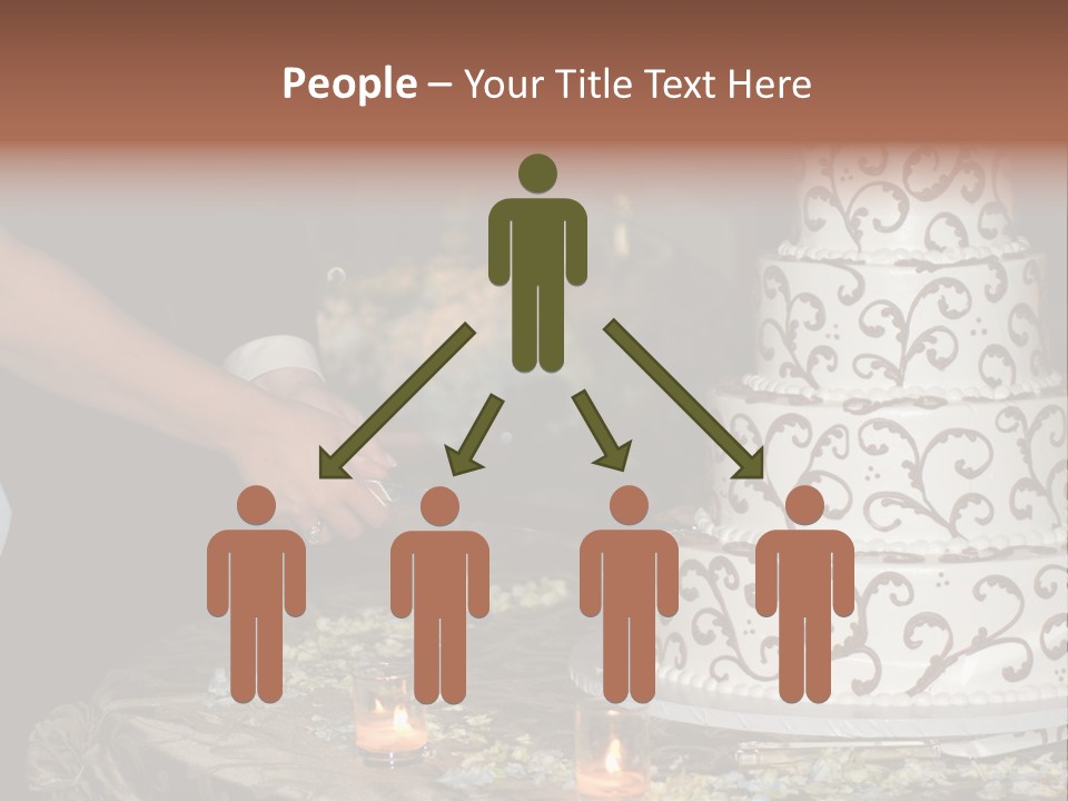 Groom Candles Swirls PowerPoint Template