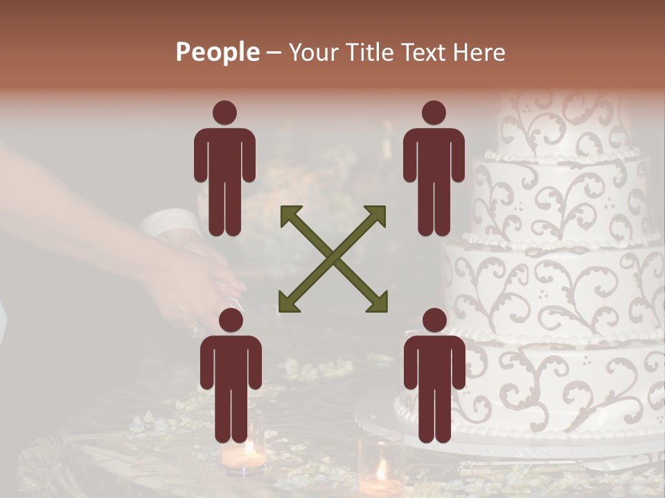 Groom Candles Swirls PowerPoint Template