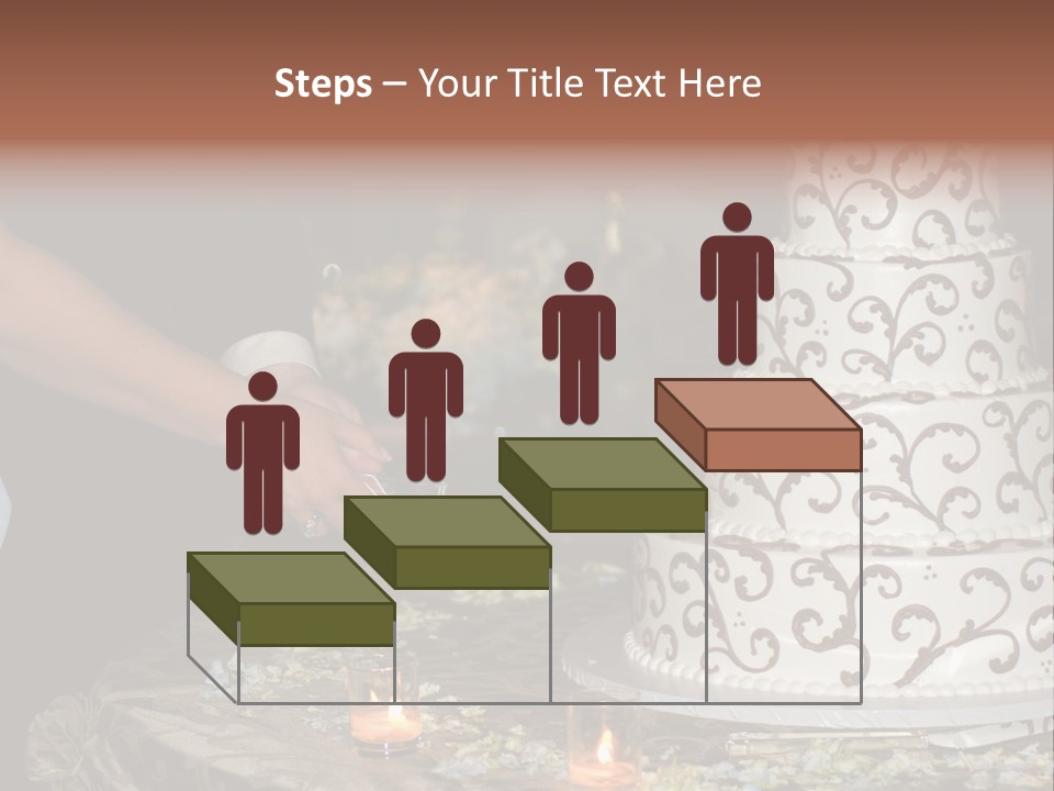 Groom Candles Swirls PowerPoint Template