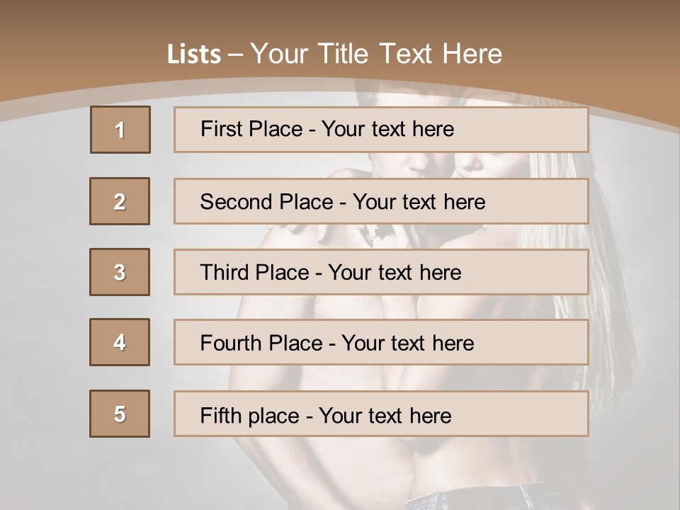 Copy Background Standing PowerPoint Template