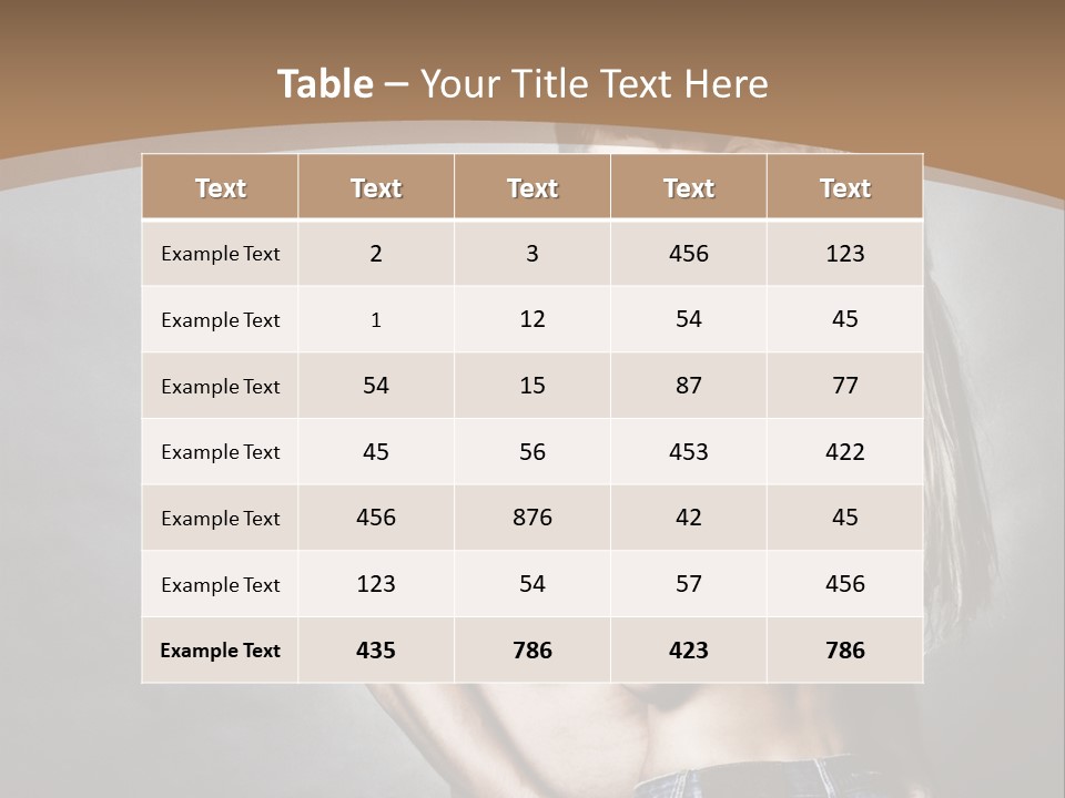 Copy Background Standing PowerPoint Template