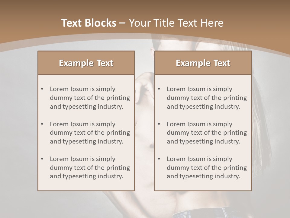 Copy Background Standing PowerPoint Template