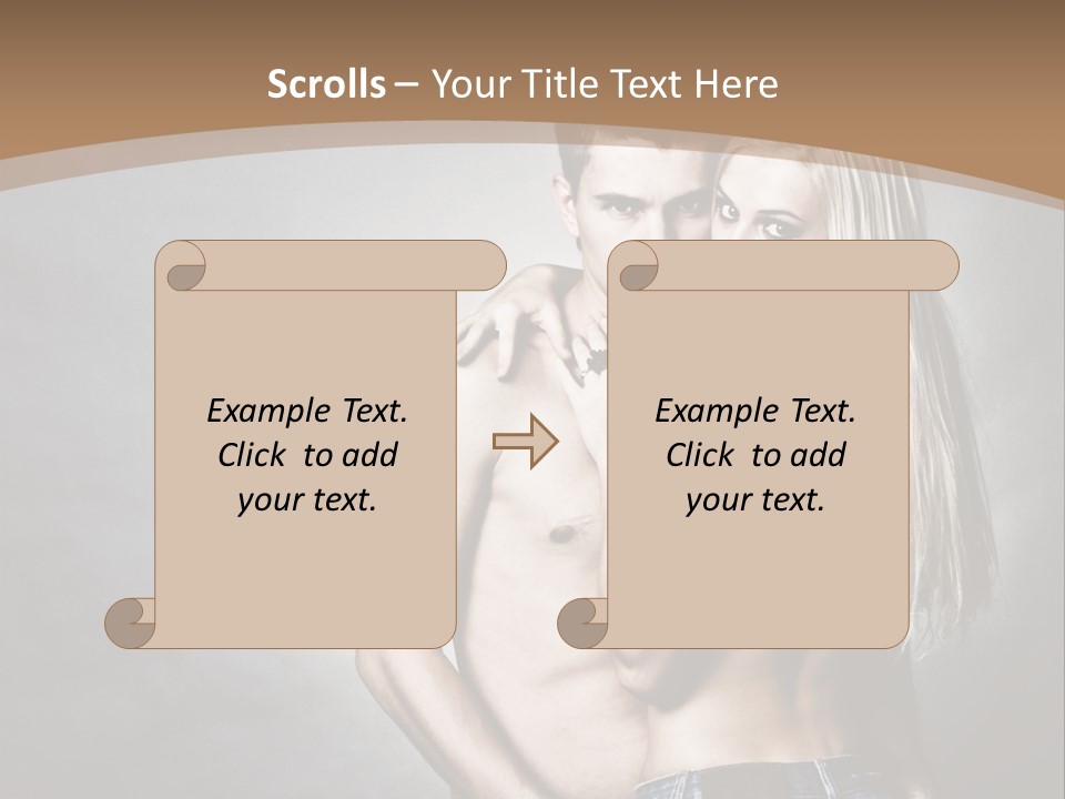 Copy Background Standing PowerPoint Template