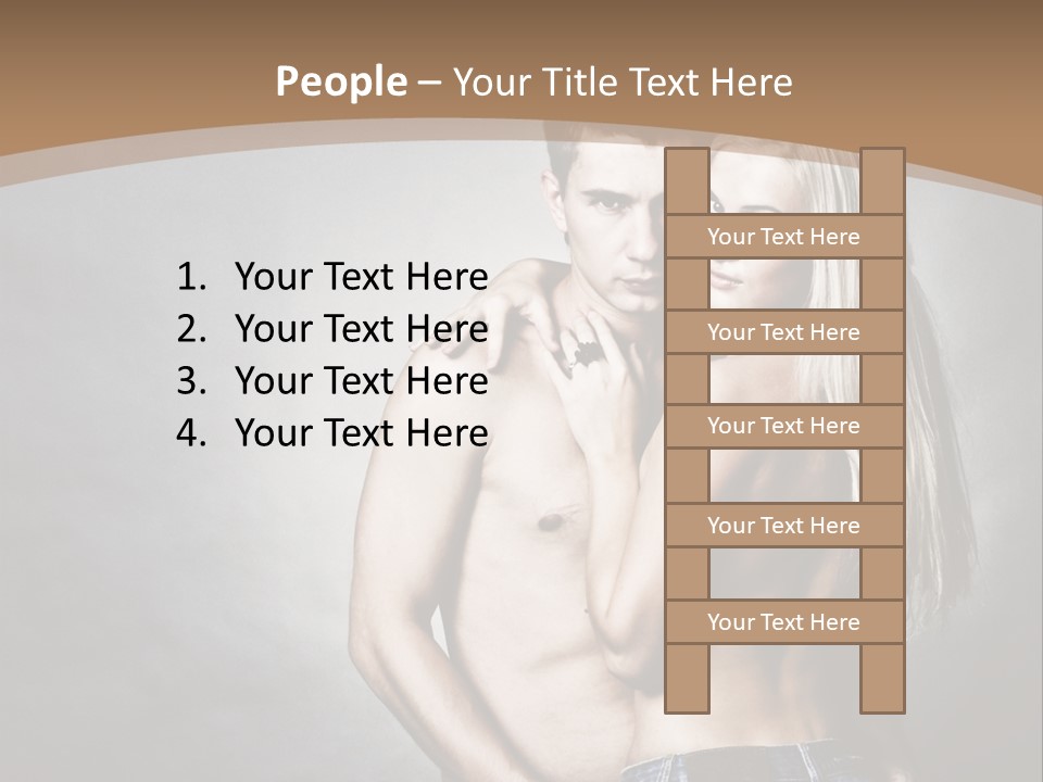 Copy Background Standing PowerPoint Template