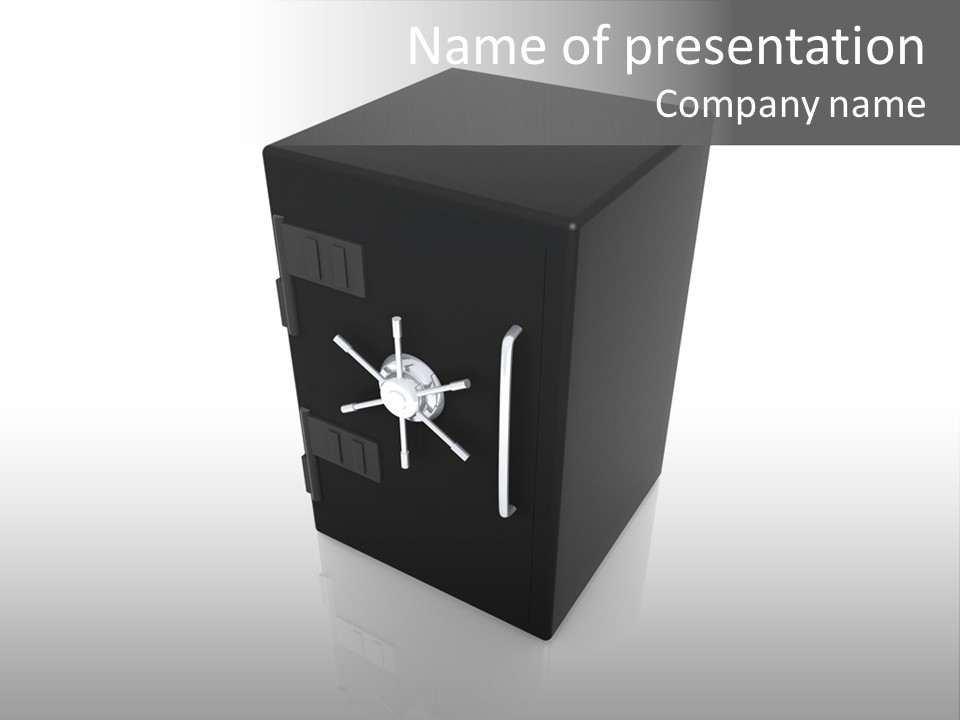 Deposit Locker Safe PowerPoint Template