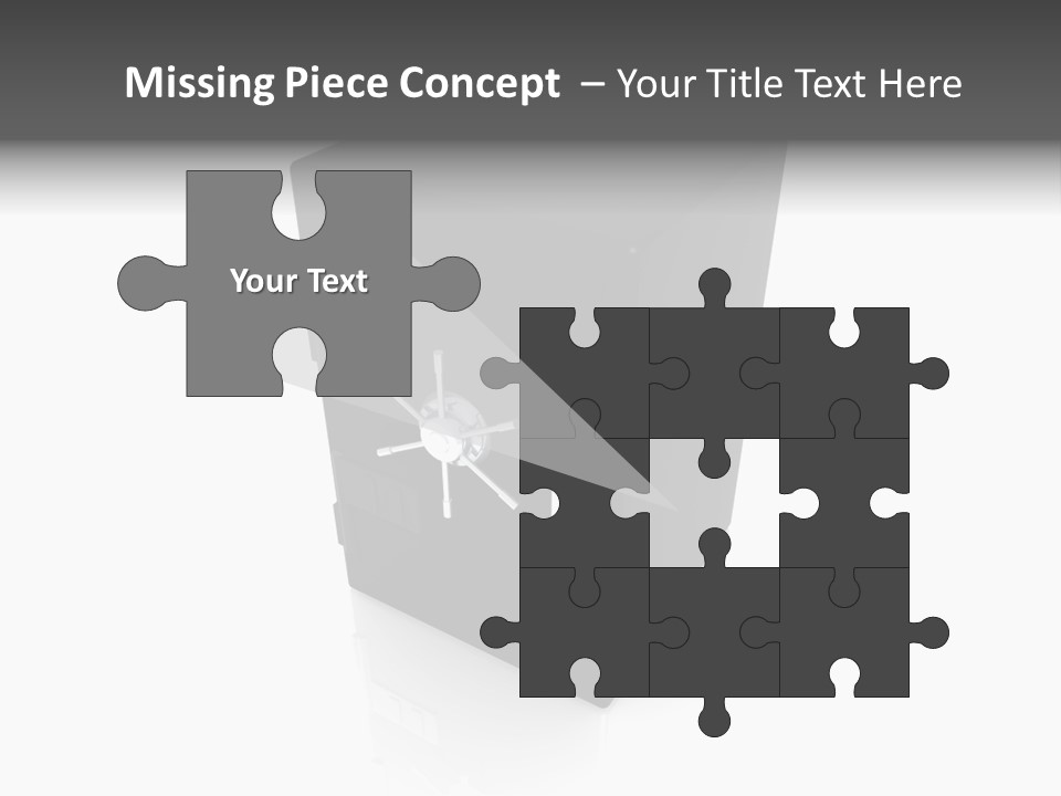 Deposit Locker Safe PowerPoint Template