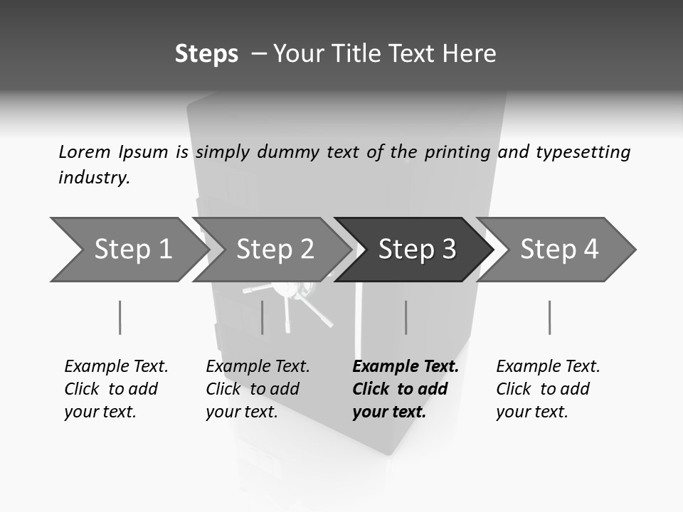 Deposit Locker Safe PowerPoint Template