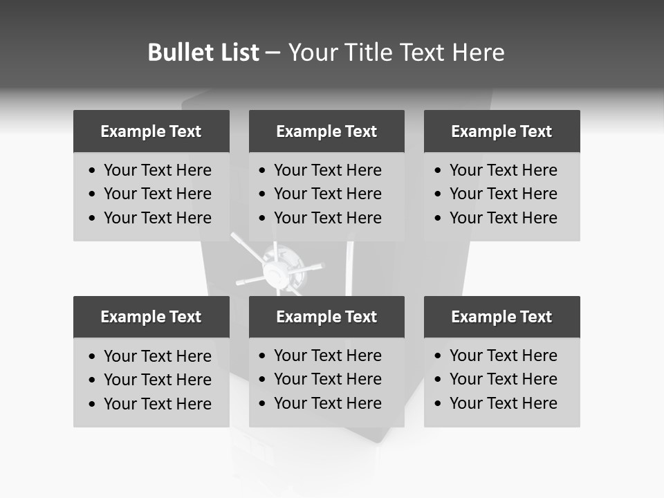 Deposit Locker Safe PowerPoint Template