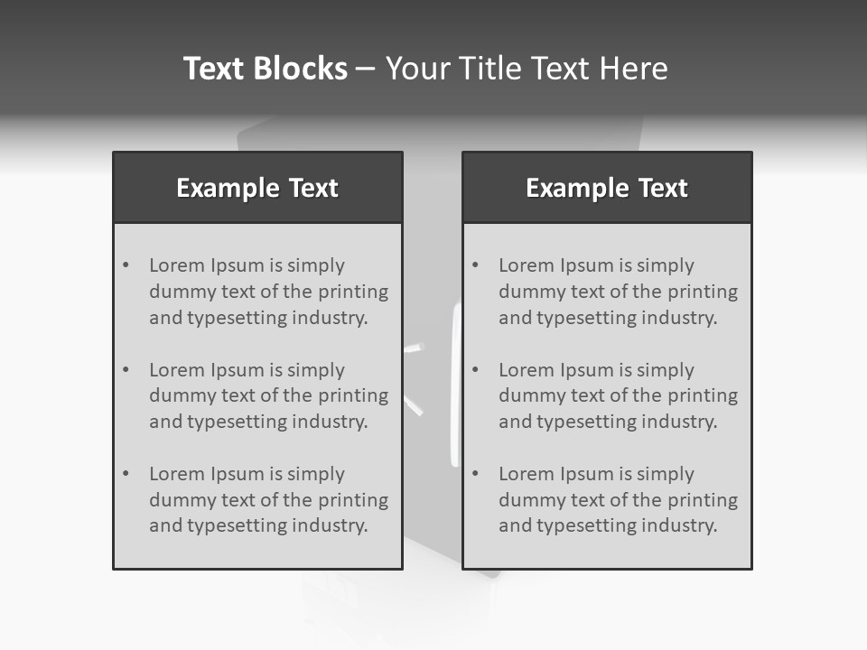 Deposit Locker Safe PowerPoint Template