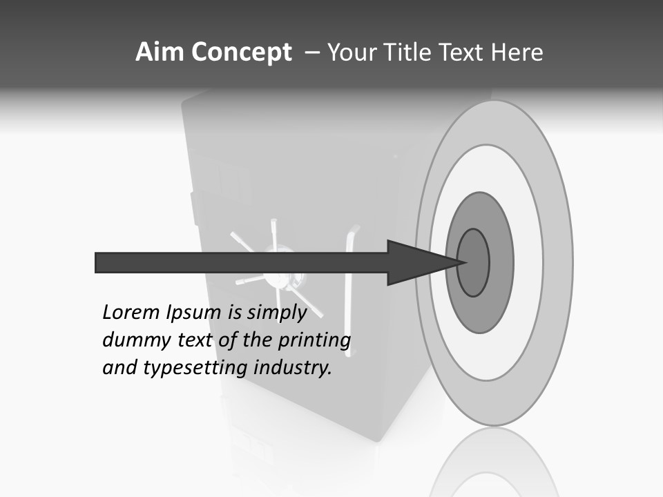 Deposit Locker Safe PowerPoint Template