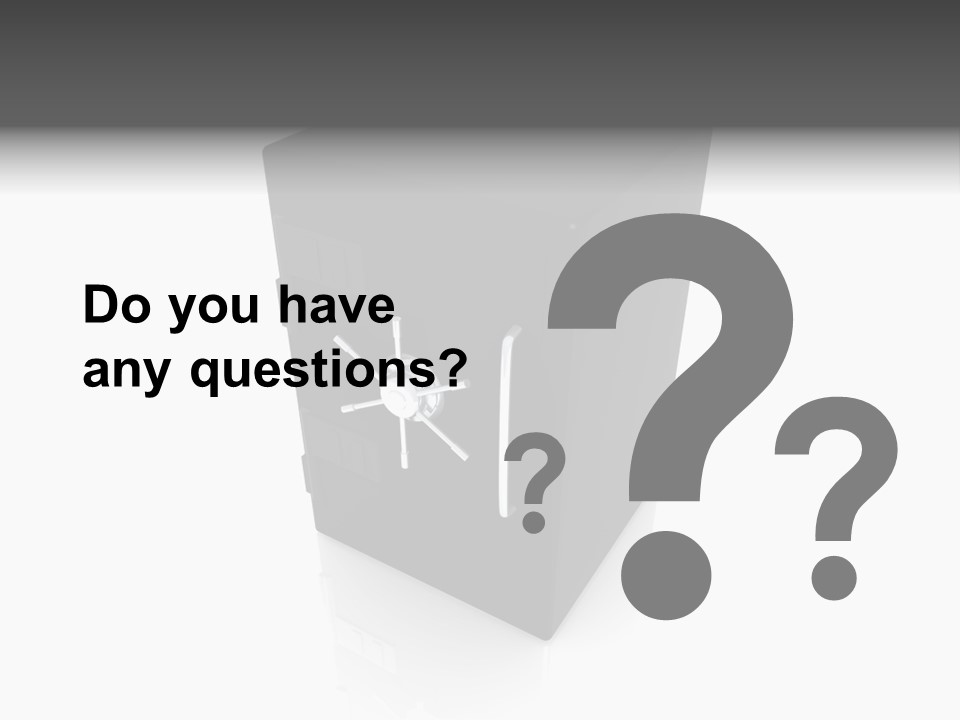 Deposit Locker Safe PowerPoint Template