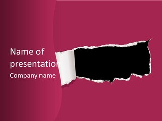 Aged Rough Black PowerPoint Template