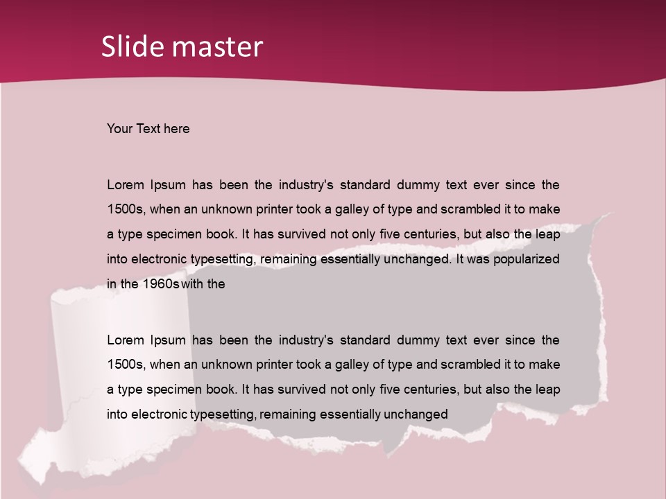 Aged Rough Black PowerPoint Template