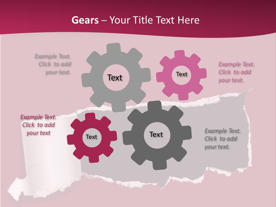 Aged Rough Black PowerPoint Template