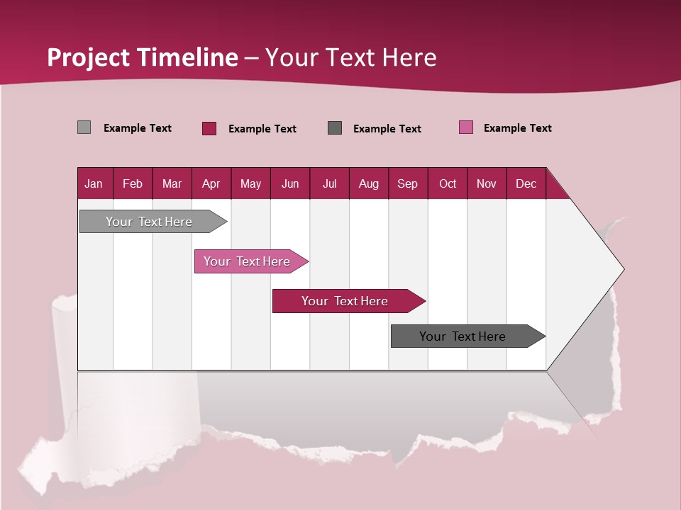 Aged Rough Black PowerPoint Template