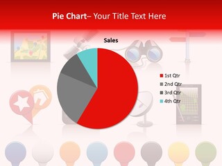 Distance Pictogram Navigation PowerPoint Template