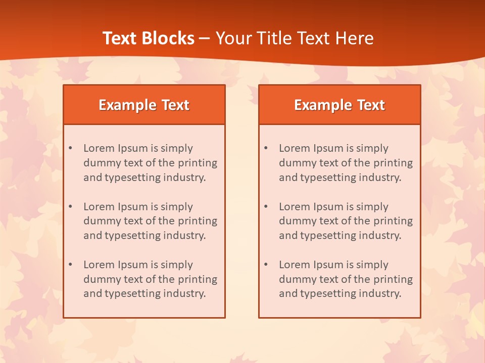Seasons September Nature PowerPoint Template