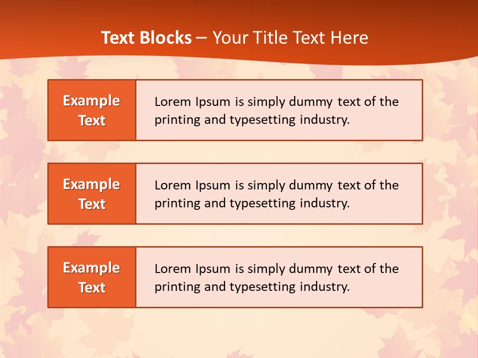 Seasons September Nature PowerPoint Template