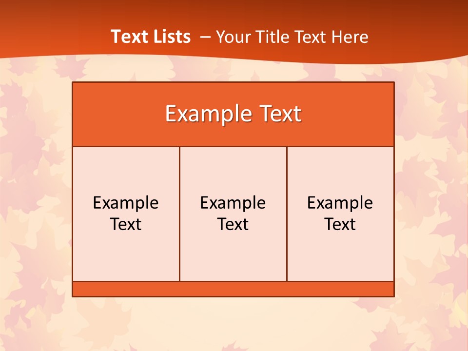 Seasons September Nature PowerPoint Template