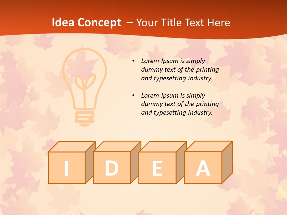 Seasons September Nature PowerPoint Template