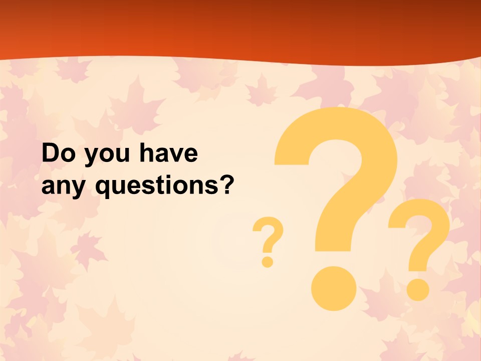 Seasons September Nature PowerPoint Template