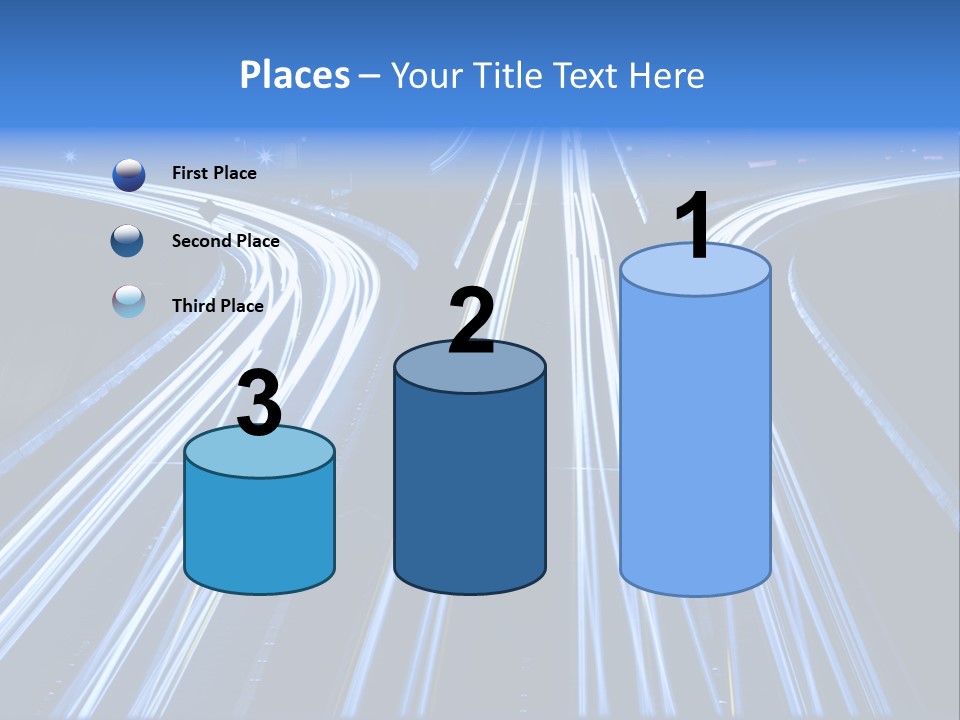 Washington Buildings Night PowerPoint Template