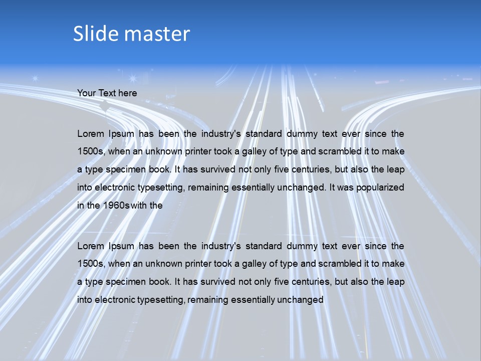 Washington Buildings Night PowerPoint Template