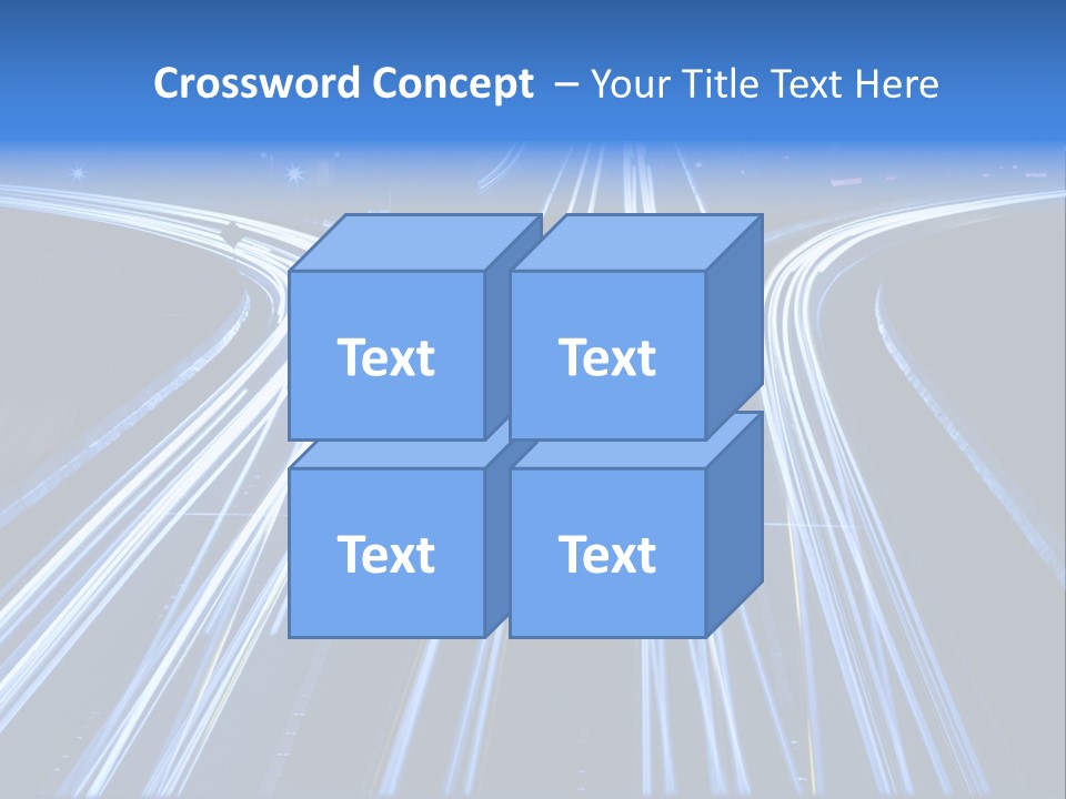 Washington Buildings Night PowerPoint Template