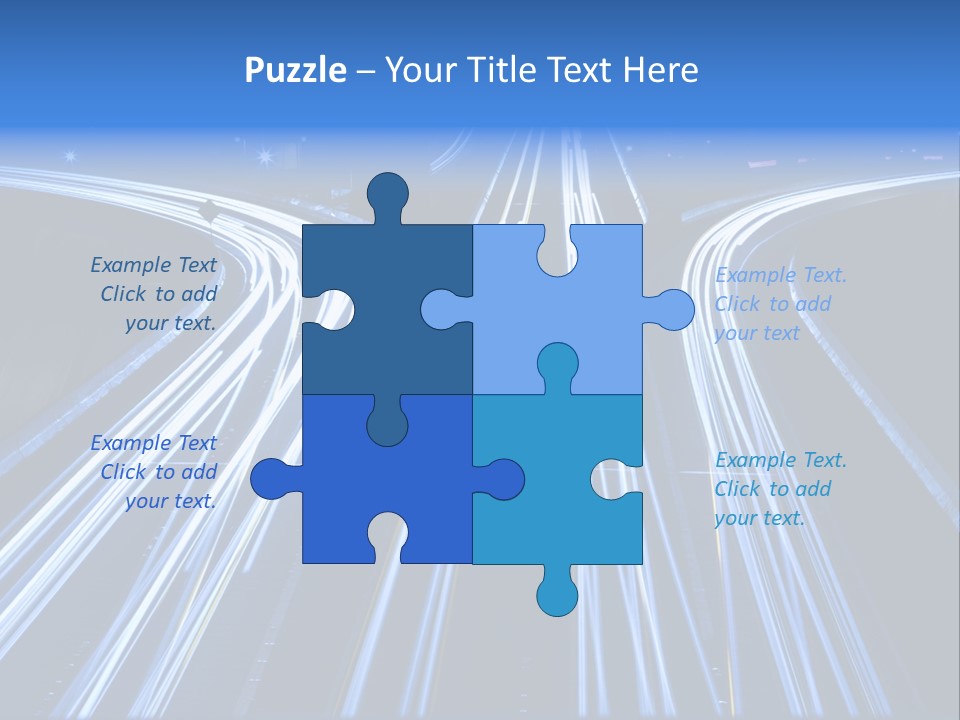 Washington Buildings Night PowerPoint Template