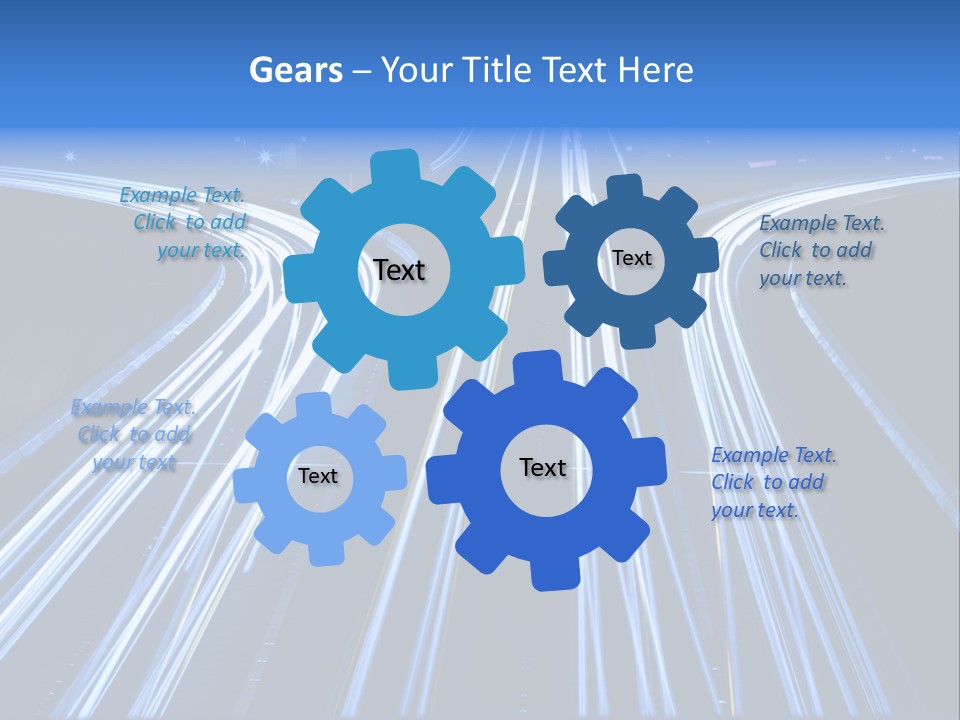 Washington Buildings Night PowerPoint Template