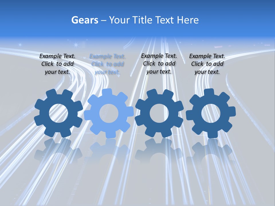 Washington Buildings Night PowerPoint Template