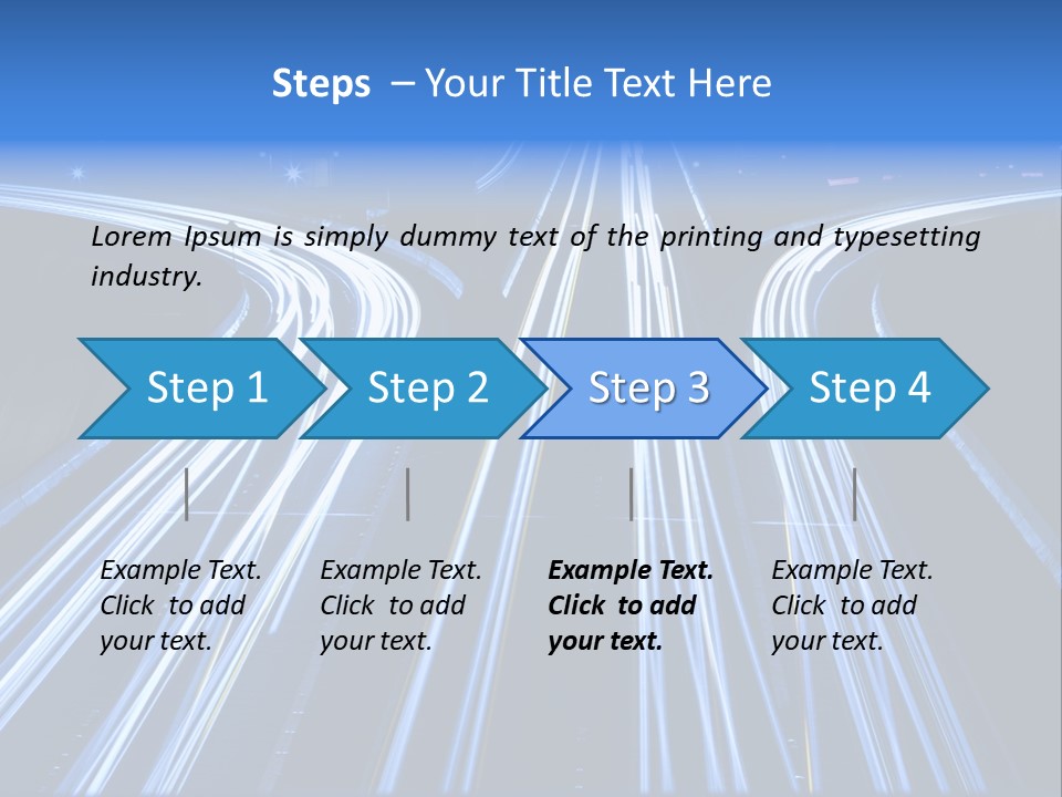 Washington Buildings Night PowerPoint Template