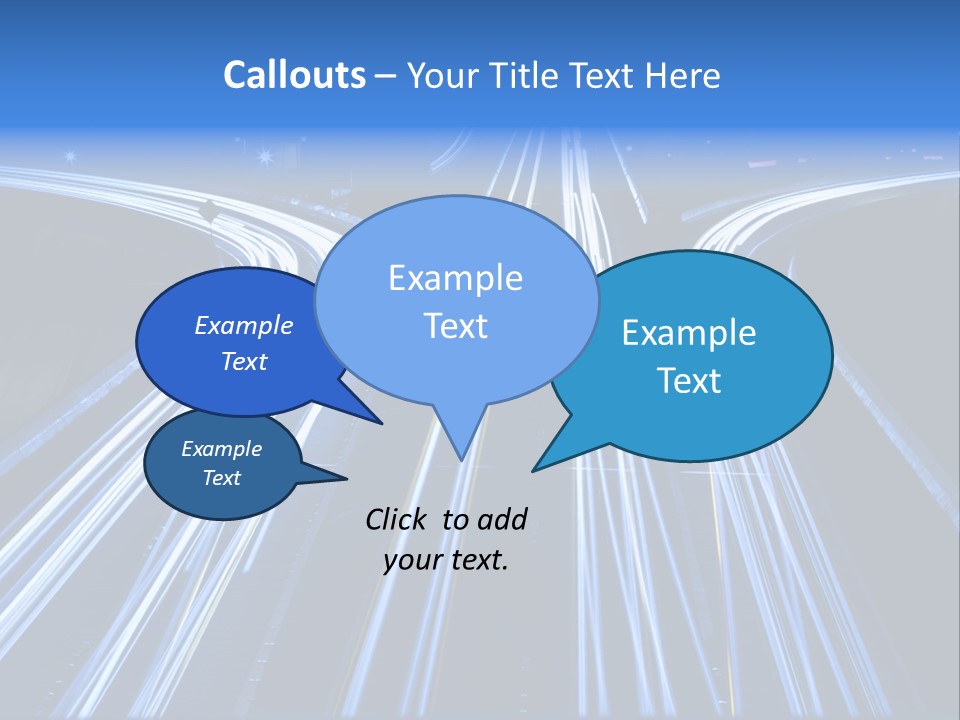 Washington Buildings Night PowerPoint Template