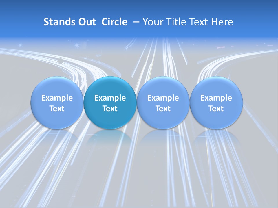 Washington Buildings Night PowerPoint Template