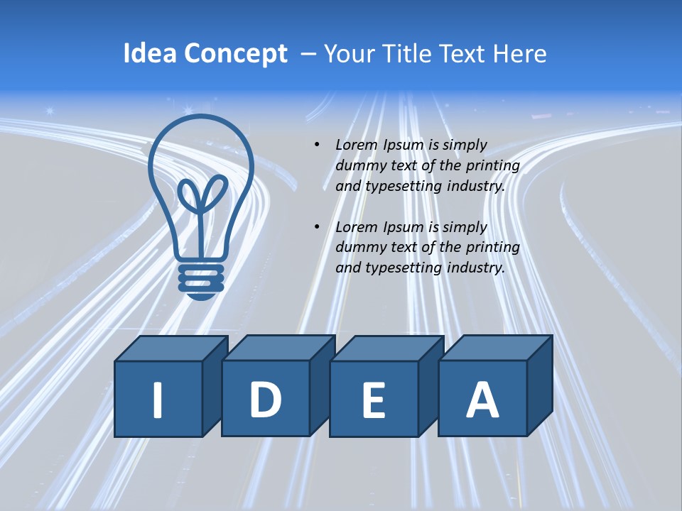 Washington Buildings Night PowerPoint Template