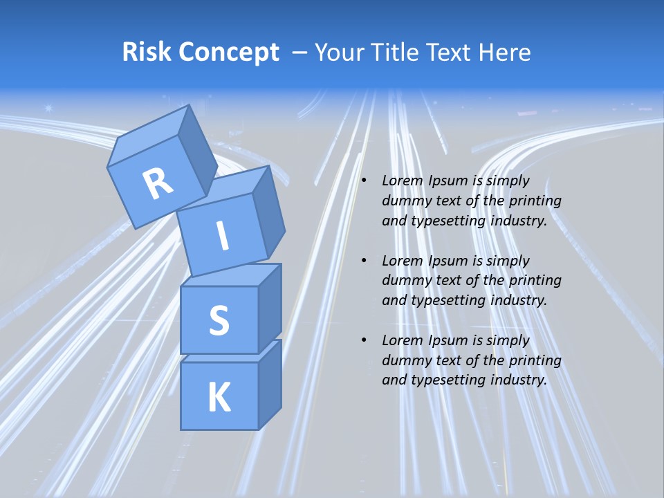 Washington Buildings Night PowerPoint Template