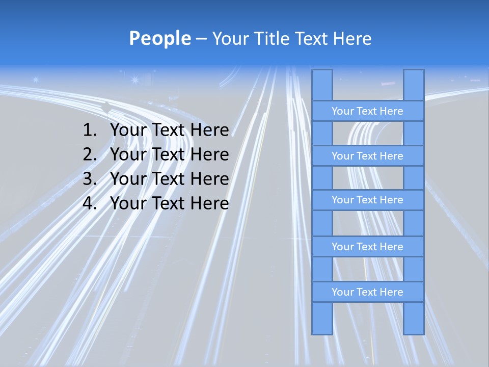 Washington Buildings Night PowerPoint Template