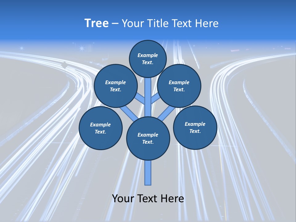 Washington Buildings Night PowerPoint Template