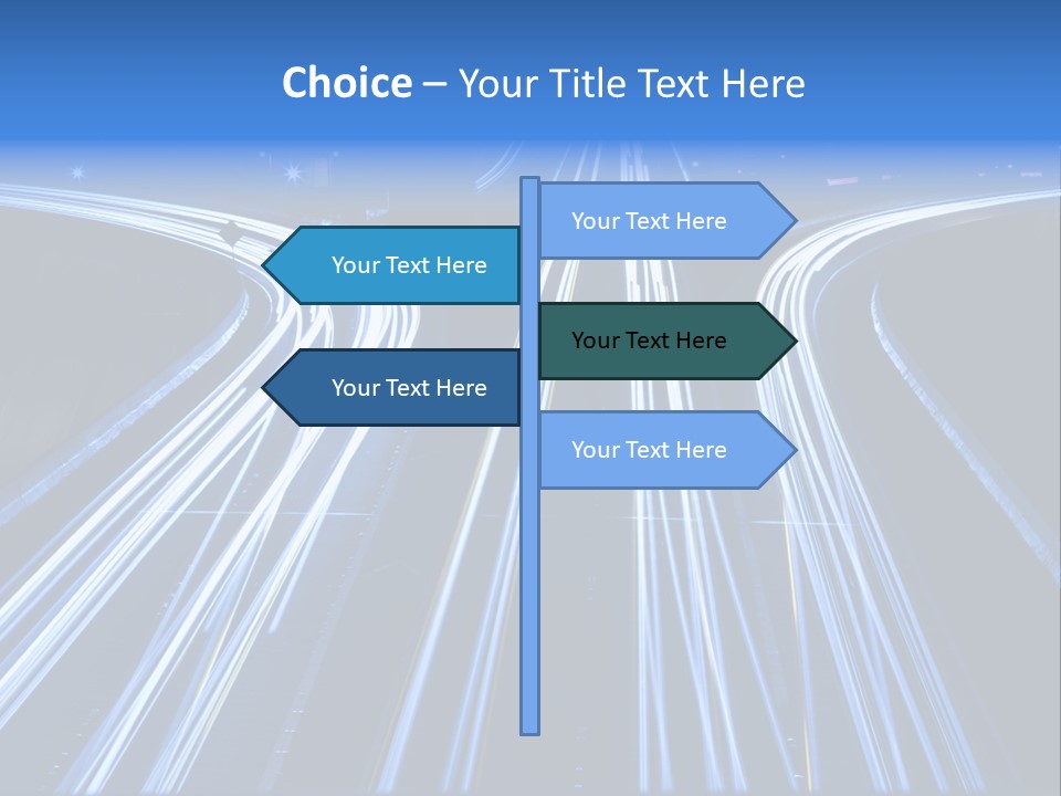 Washington Buildings Night PowerPoint Template