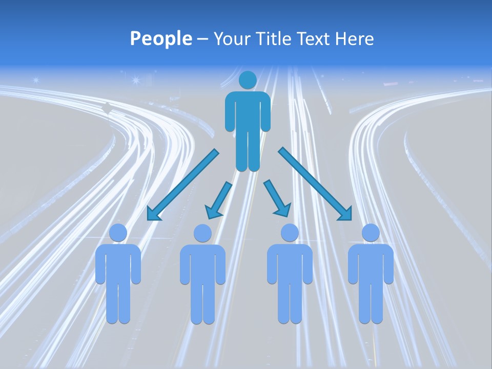 Washington Buildings Night PowerPoint Template