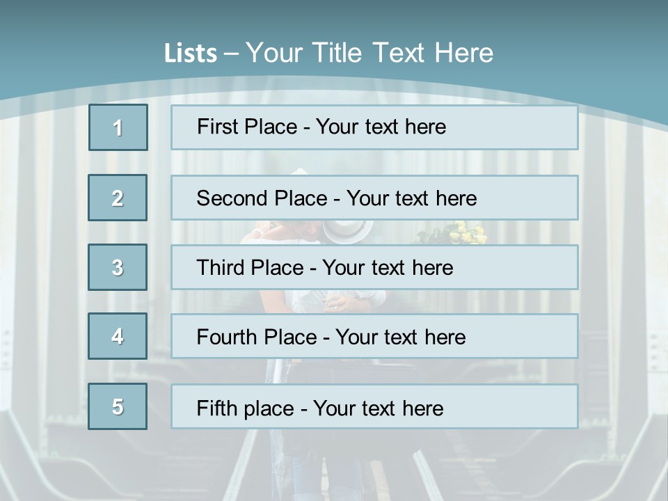 Concept Female Roses PowerPoint Template