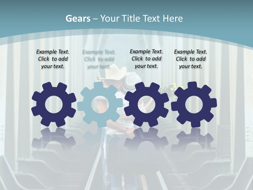 Concept Female Roses PowerPoint Template