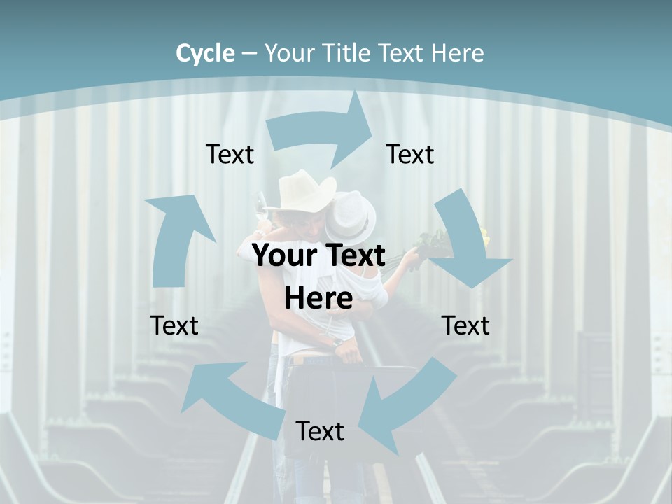 Concept Female Roses PowerPoint Template