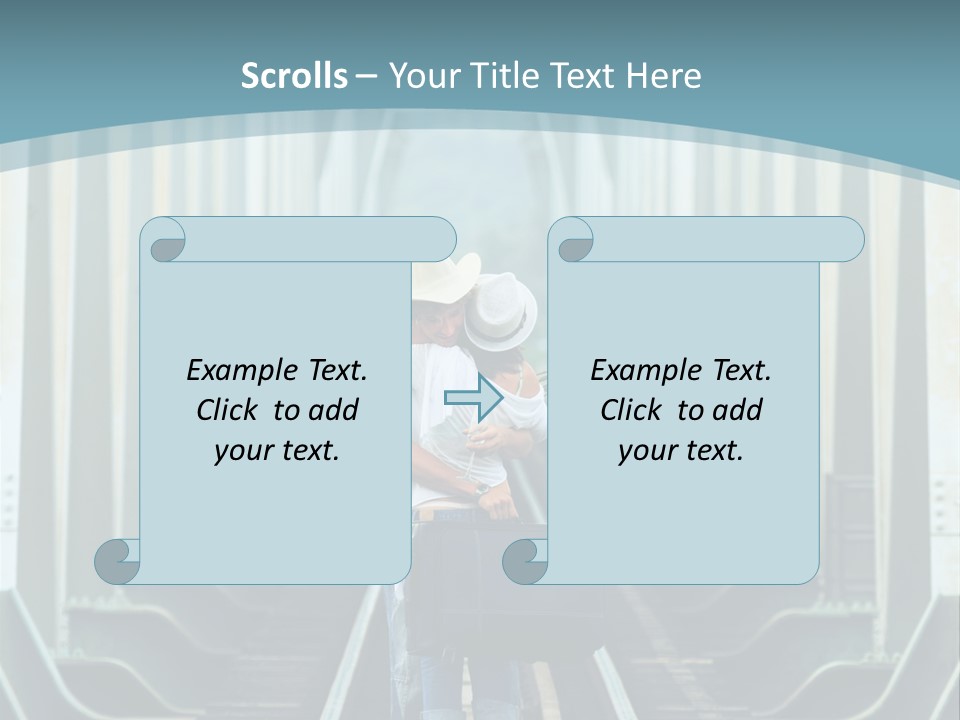 Concept Female Roses PowerPoint Template