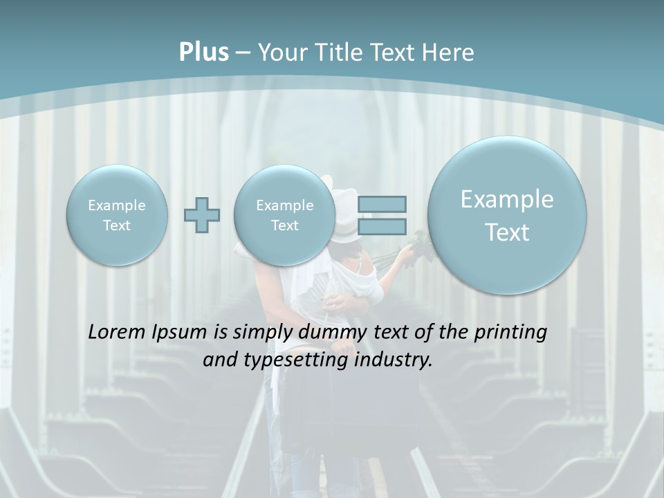 Concept Female Roses PowerPoint Template