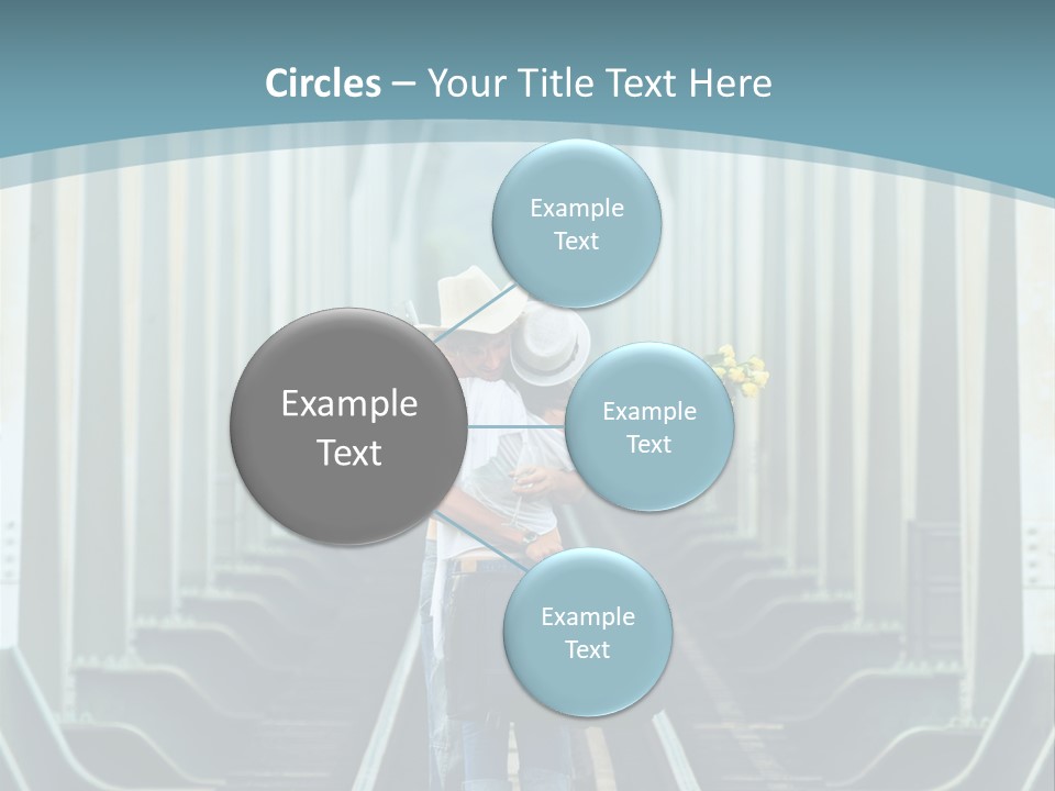 Concept Female Roses PowerPoint Template