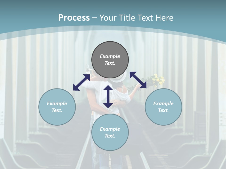 Concept Female Roses PowerPoint Template