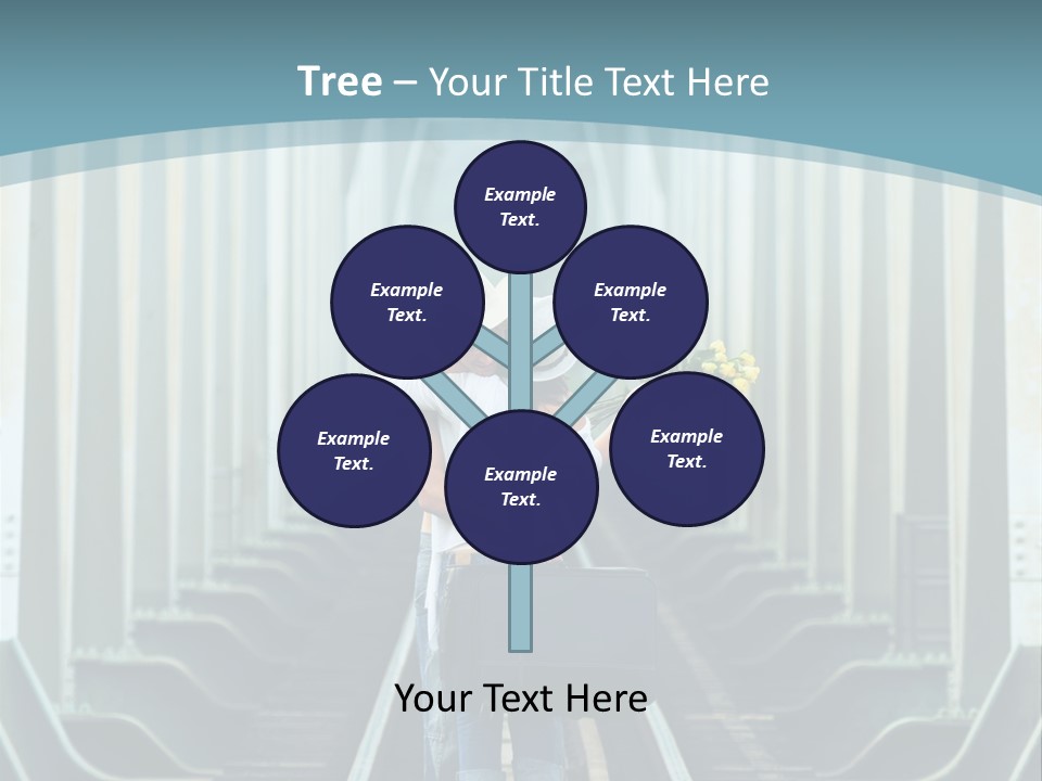 Concept Female Roses PowerPoint Template